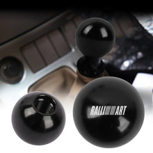 Load image into Gallery viewer, Brand New Universal Ralliart Black Aluminum Round Ball Shift Knob Manual Car Racing Gear Shifter M8 M10 M12