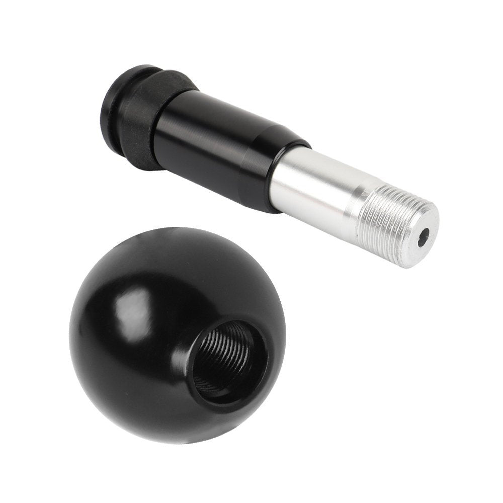 Brand New Universal Momo Aluminum Black Round Ball Automatic Gear Stick Shift Knob Shifter