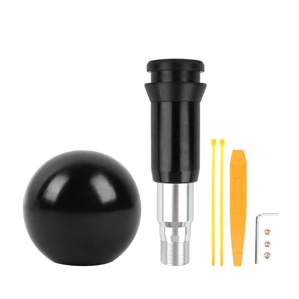 Brand New Universal Aluminum Black Round Ball Automatic Gear Stick Shift Knob Shifter