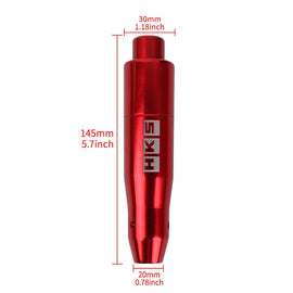 Brand New JDM Universal HKS Red Aluminum Automatic Stick Gear Shift Knob Shifter