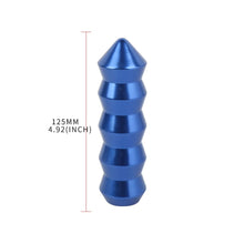 Load image into Gallery viewer, Brand New Universal V2 Bamboo Spike Aluminum Blue Manual Transmission Gear Stick Shift Knob Lever Shifter M8 M10 M12