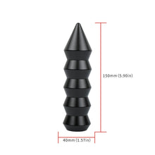 Load image into Gallery viewer, Brand New Universal V3 Bamboo Spike Aluminum Black Manual Transmission Gear Stick Shift Knob Lever Shifter M8 M10 M12