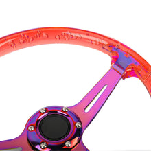 Load image into Gallery viewer, Brand New Universal JDM 6-Hole 350mm Deep Dish Vip Red Crystal Bubble Neo Spoke STEERING WHEEL
