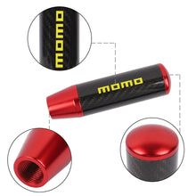 Load image into Gallery viewer, Brand New 13CM Momo Universal Red Carbon Fiber Manual Gear Stick Shift Knob Lever Shifter M8 M10 M12
