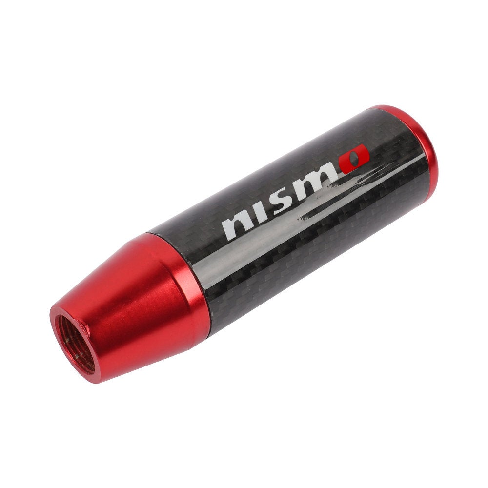 Brand New 13CM Nismo Universal Red Carbon Fiber Manual Gear Stick Shift Knob Lever Shifter M8 M10 M12