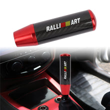 Load image into Gallery viewer, Brand New 13CM Ralliart Universal Red Carbon Fiber Manual Gear Stick Shift Knob Lever Shifter M8 M10 M12