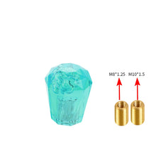Load image into Gallery viewer, Brand New JDM Universal Diamond Crystal VIP Style Manual Shifter Shift Knob 60MM Green