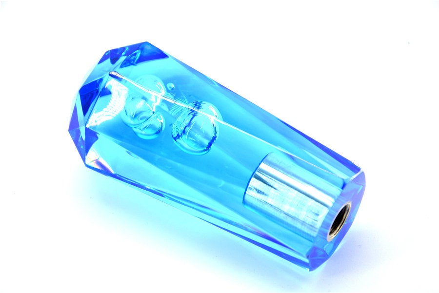 Brand New JDM Universal Diamond Crystal VIP Style Manual Shifter Shift Knob 100MM Blue