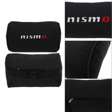 Load image into Gallery viewer, Brand New 1PCS JDM Nismo Black Fabric Material Car Neck Headrest Pillow Fabric Racing Seat