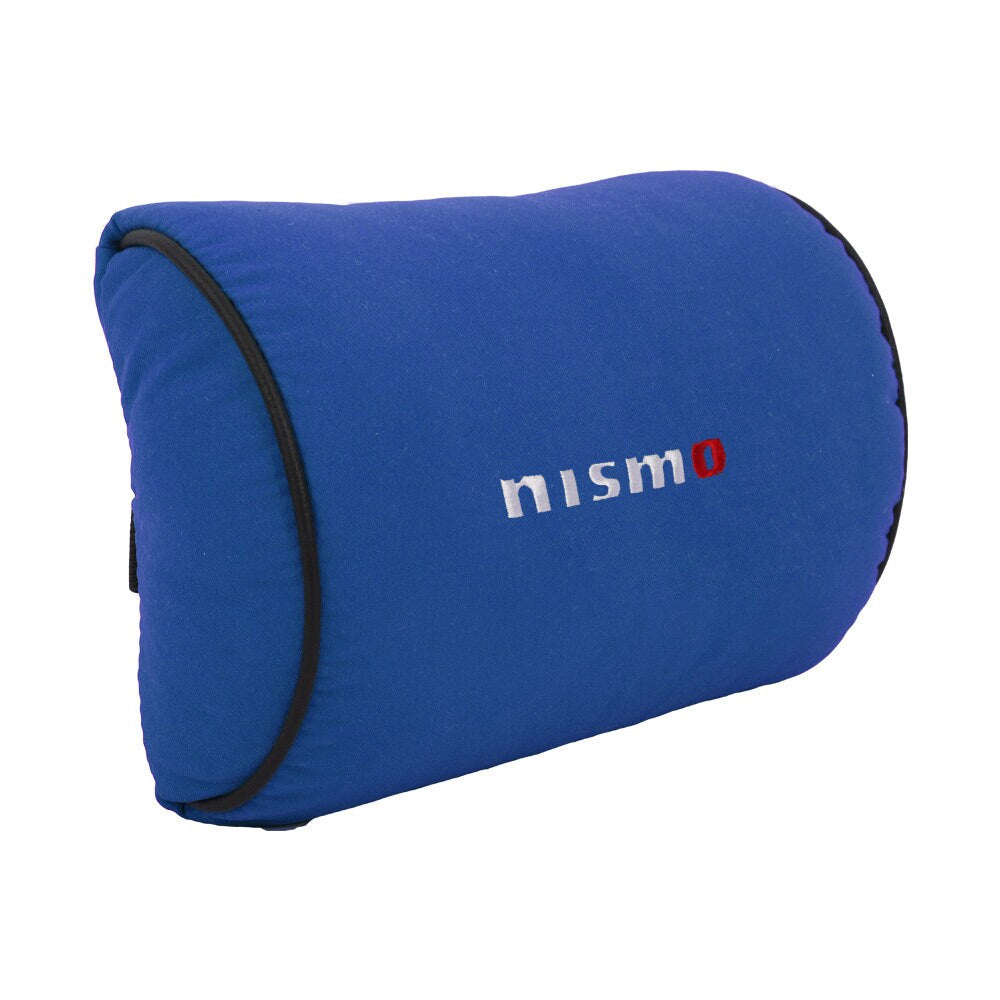 Brand New 1PCS JDM Nismo Blue Fabric Material Car Neck Headrest Pillow Fabric Racing Seat