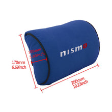 Load image into Gallery viewer, Brand New 1PCS JDM Nismo Blue Fabric Material Car Neck Headrest Pillow Fabric Racing Seat