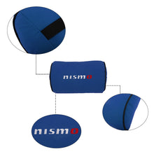 Load image into Gallery viewer, Brand New 2PCS JDM Nismo Blue Fabric Material Car Neck Headrest Pillow Fabric Racing Seat