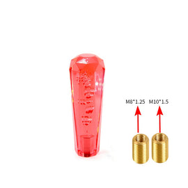 Brand New JDM Universal Diamond Crystal VIP Style Manual Shifter Shift Knob 150MM Red