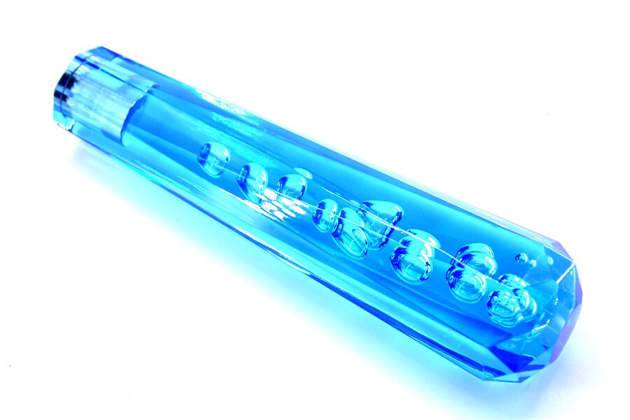 Brand New JDM Universal Diamond Crystal VIP Style Manual Shifter Shift Knob 200MM Blue