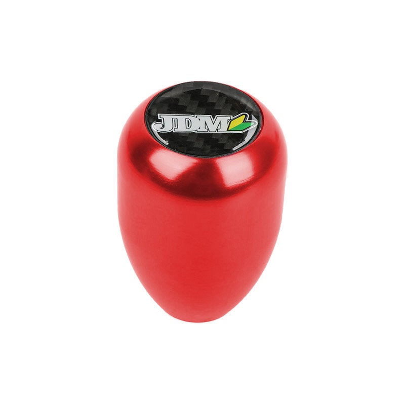 Brand New JDM Universal Carbon Fiber Sticker Aluminum Manual Gear Stick Red Shift Knob Shifter M8 M10 M12