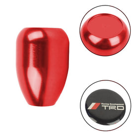 Brand New JDM Universal TRD Black Sticker Aluminum Manual Gear Stick Red Shift Knob Shifter M8 M10 M12