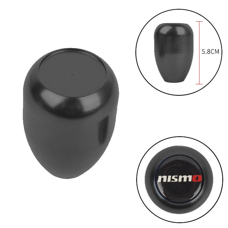 Brand New JDM Universal Nismo Black Sticker Aluminum Manual Gear Stick Black Shift Knob Shifter M8 M10 M12