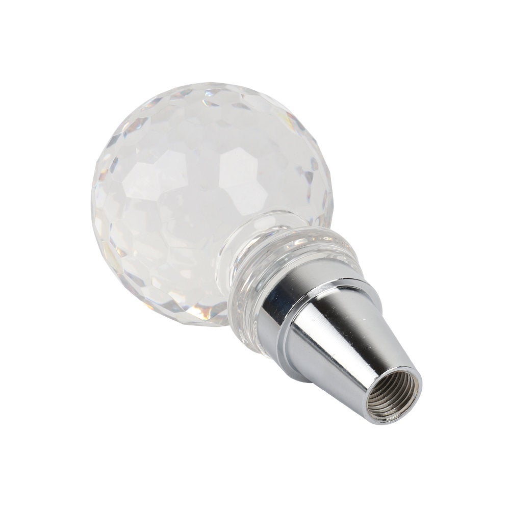 Brand New Universal Clear Aluminum Car Manual Gear Shift Knob Lever Shifter Golf Ball Shape M8 M10 M12
