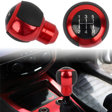 Load image into Gallery viewer, Brand New 5 Speed Leather Round Ball Shape Universal Car Gear Shift Knob Shifter Lever Red M8 M10 M12