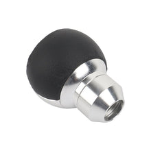 Load image into Gallery viewer, Brand New 5 Speed Leather Round Ball Shape Universal Car Gear Shift Knob Shifter Lever Silver M8 M10 M12