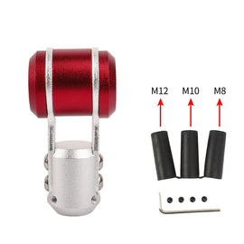 Brand New Universal Red Aircraft Aluminum Manual Racing Gear Stick Shifter Shift Knob M8 M10 M12