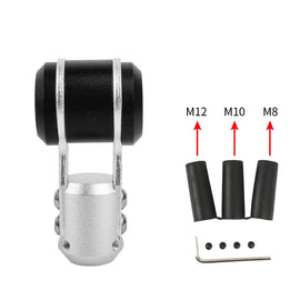 Brand New Universal Black Aircraft Aluminum Manual Racing Gear Stick Shifter Shift Knob M8 M10 M12