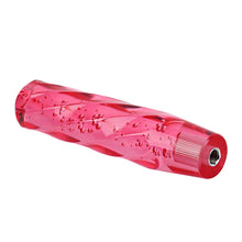 Load image into Gallery viewer, Brand New Universal VIP 200mm Transparent Manual Red Twist Crystal Bubble Racing Gear Shift Knob M8 M10 M12