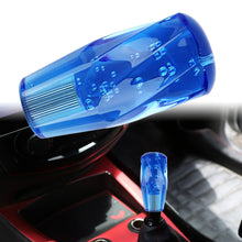 Load image into Gallery viewer, Brand New Universal VIP 100mm Transparent Manual Blue Twist Crystal Bubble Racing Gear Shift Knob M8 M10 M12
