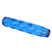 Load image into Gallery viewer, Brand New Universal VIP 250mm Transparent Manual Blue Twist Crystal Bubble Racing Gear Shift Knob M8 M10 M12