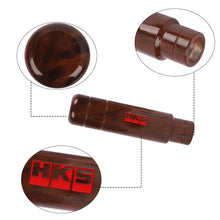 Load image into Gallery viewer, Brand New Universal 13CM HKS Aluminum Wood Manual Gear Stick Shift Knob Lever Shifter M8 M10 M12
