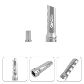 Brand New 1PCS Recaro Silver Aluminum Car Handle Hand Brake Sleeve Universal Cover For Universal