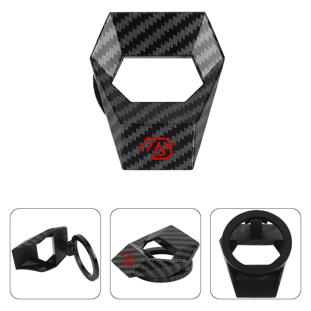 Brand New Universal Mazdaspeed Carbon Fiber Style Car Engine Start Stop Push Button Switch Decoration Cover Cap Accessories