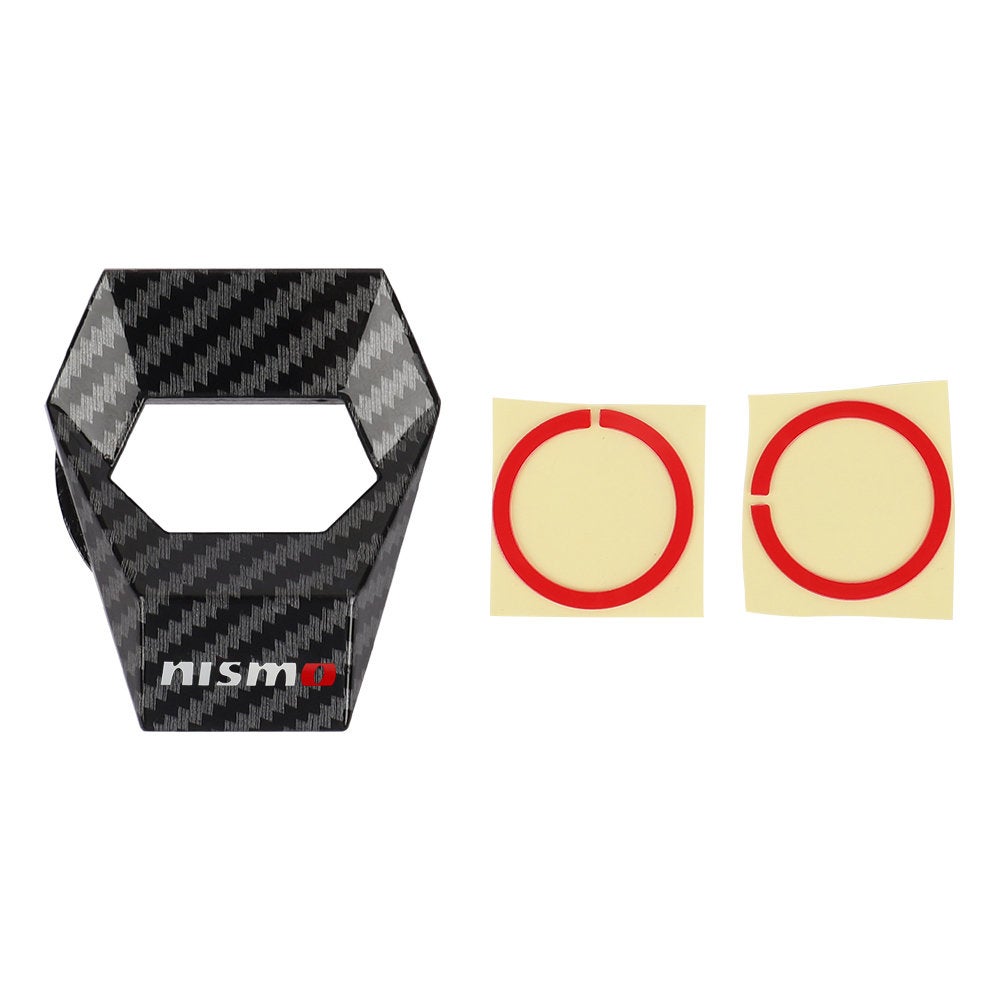 Brand New Universal Nismo Carbon Fiber Style Car Engine Start Stop Push Button Switch Decoration Cover Cap Accessories