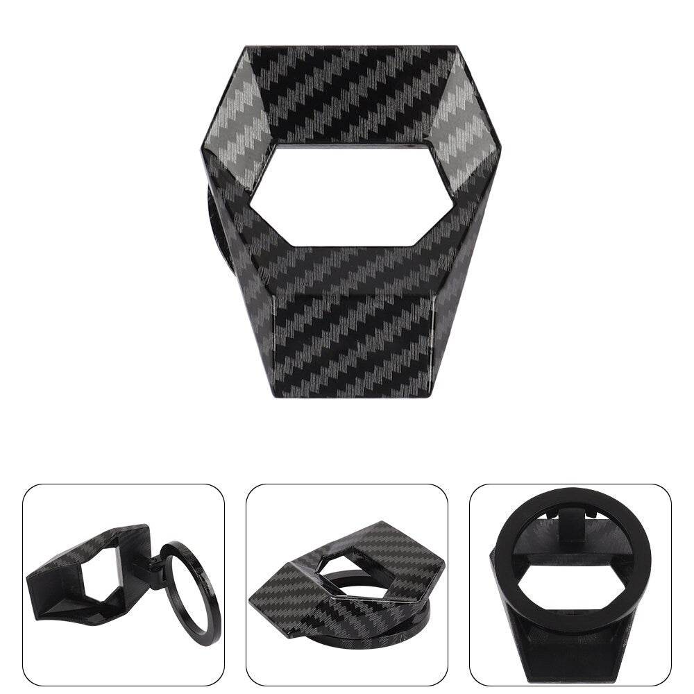 Brand New Universal Carbon Fiber Car Engine Start Stop Push Button Switch Decoration Cover Cap Accessories