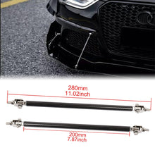 Load image into Gallery viewer, Brand New 2PCS Car Universal Bumper Lip Splitter Real Carbon Fiber Rod Strut Tie Bar Support 20CM