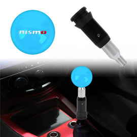 Brand New Jdm Nismo Universal Glow In the Dark Blue Round Ball Shift Knob M8 M10 M12 Adapter