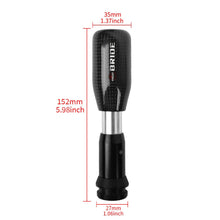 Load image into Gallery viewer, Brand New Universal Bride Black Real Carbon Fiber Automatic Gear Shift Knob Shifter Lever