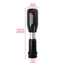 Load image into Gallery viewer, Brand New Universal Nismo Black Real Carbon Fiber Automatic Gear Shift Knob Shifter Lever