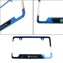 Load image into Gallery viewer, Brand New Universal 1PCS Buick Titanium Burnt Blue Metal License Plate Frame