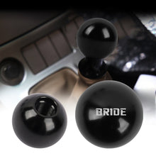 Load image into Gallery viewer, Brand New Universal Bride Black Aluminum Round Ball Shift Knob Manual Car Racing Gear Shifter M8 M10 M12
