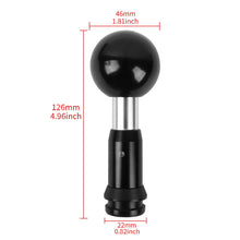 Load image into Gallery viewer, Brand New Universal Momo Aluminum Black Round Ball Automatic Gear Stick Shift Knob Shifter