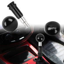 Load image into Gallery viewer, Brand New Universal Momo Aluminum Black Round Ball Automatic Gear Stick Shift Knob Shifter