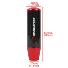 Load image into Gallery viewer, Brand New 13CM Mazdaspeed Universal Red Carbon Fiber Manual Gear Stick Shift Knob Lever Shifter M8 M10 M12