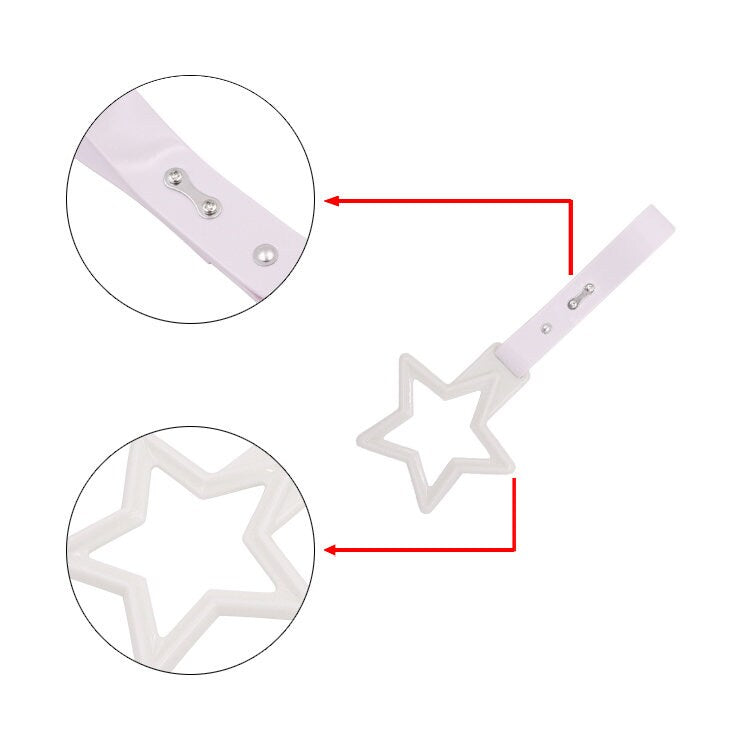 Brand New Star Handle White JDM TSURIKAWA Ring Subway Train Bus Handle Strap Charm Drift