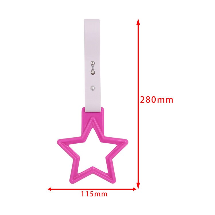Brand New Star Handle Pink JDM TSURIKAWA Ring Subway Train Bus Handle Strap Charm Drift