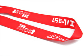 BRAND NEW ILLEST V2 Car Keychain Tag Rings Keychain JDM Drift Lanyard Red