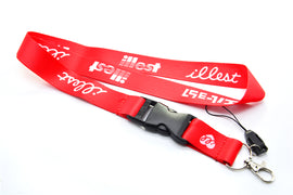 BRAND NEW ILLEST V2 Car Keychain Tag Rings Keychain JDM Drift Lanyard Red