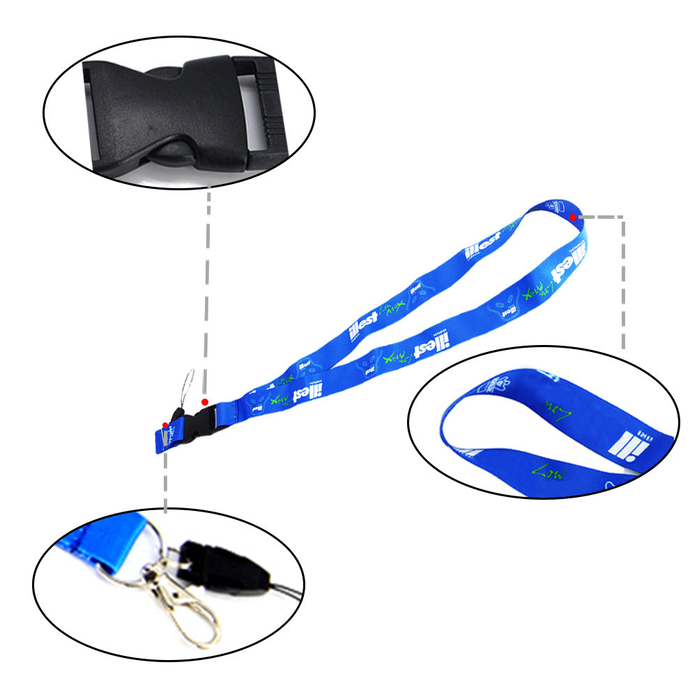 BRAND NEW ILLEST BRIDE Car Keychain Tag Rings Keychain JDM Drift Lanyard Blue