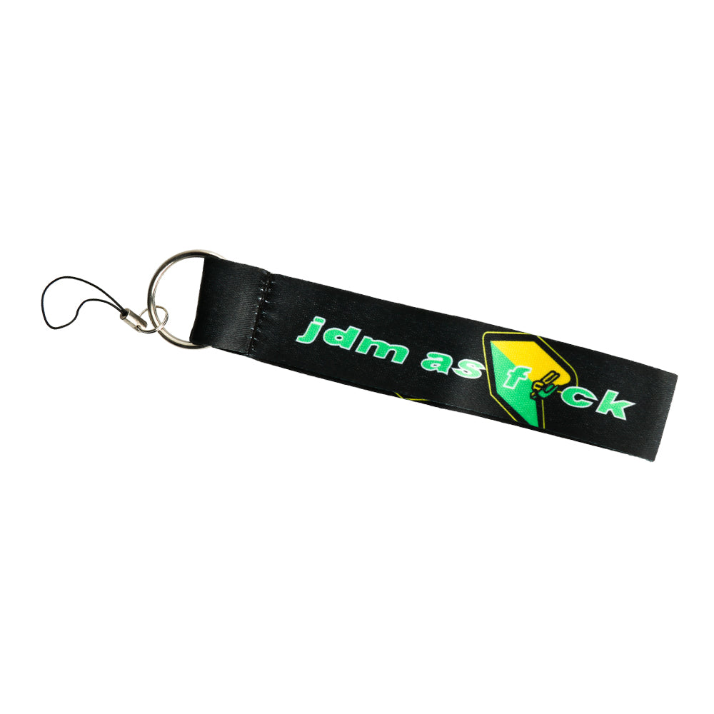 BRAND NEW JDM AS FCK DOUBLE SIDE Racing Cell Holders Keychain Universal