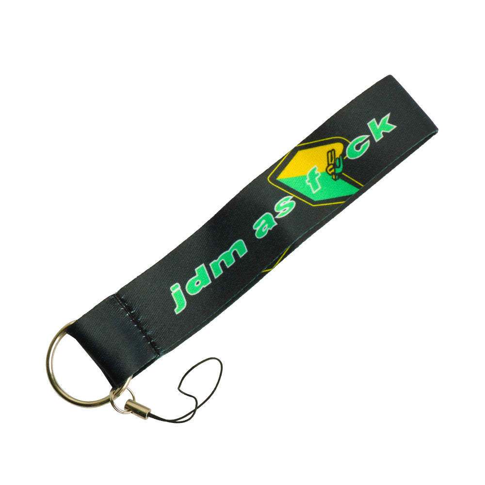 BRAND NEW JDM AS FCK DOUBLE SIDE Racing Cell Holders Keychain Universal